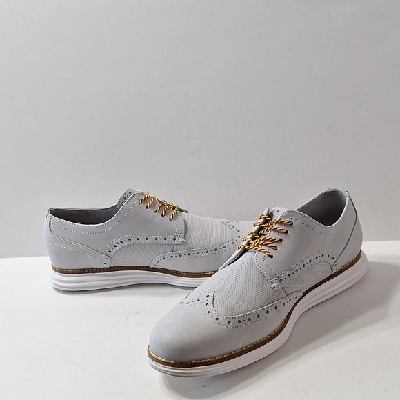 Cole Haan Men\'s Gray Lace Up Business Preppy Grand Wingtip Oxford Shoes Size 9M main image 7